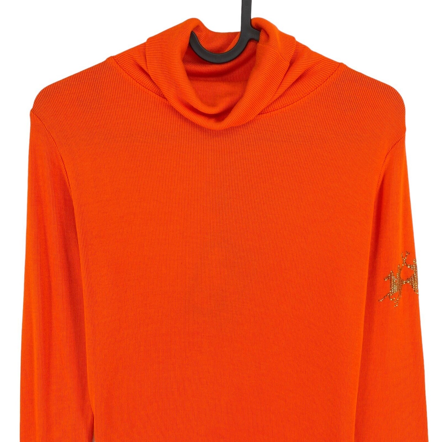 LA MARTINA T-shirt orange à manches longues et col roulé Taille 2 / S