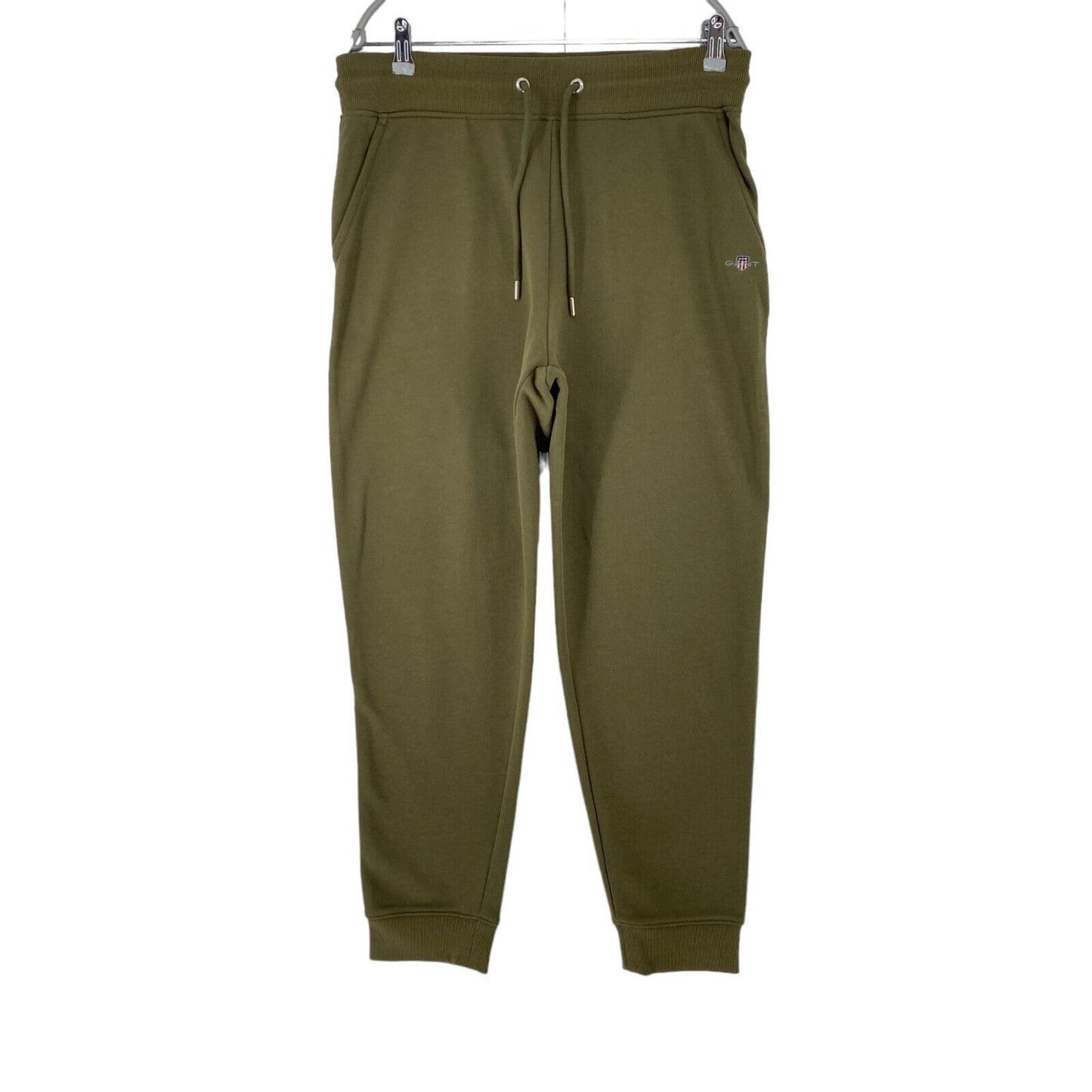 GANT Khaki Dunkelgrün Herren Regular Fit Jogginghose mit Bündchen Größe L