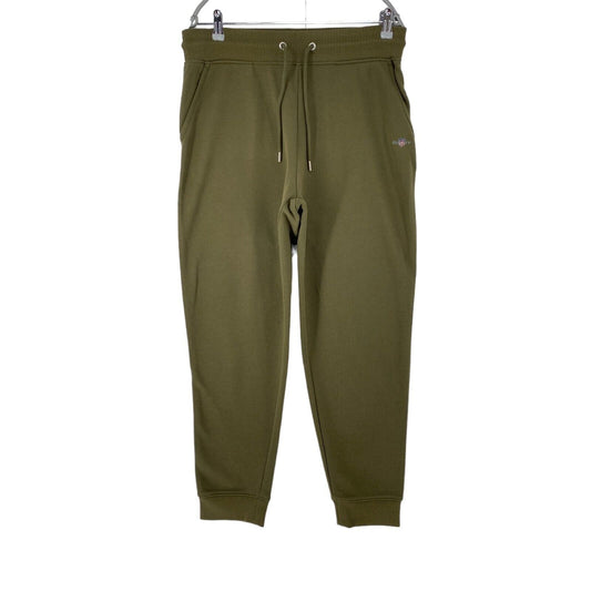 GANT Khaki Dunkelgrün Herren Regular Fit Jogginghose mit Bündchen Größe L