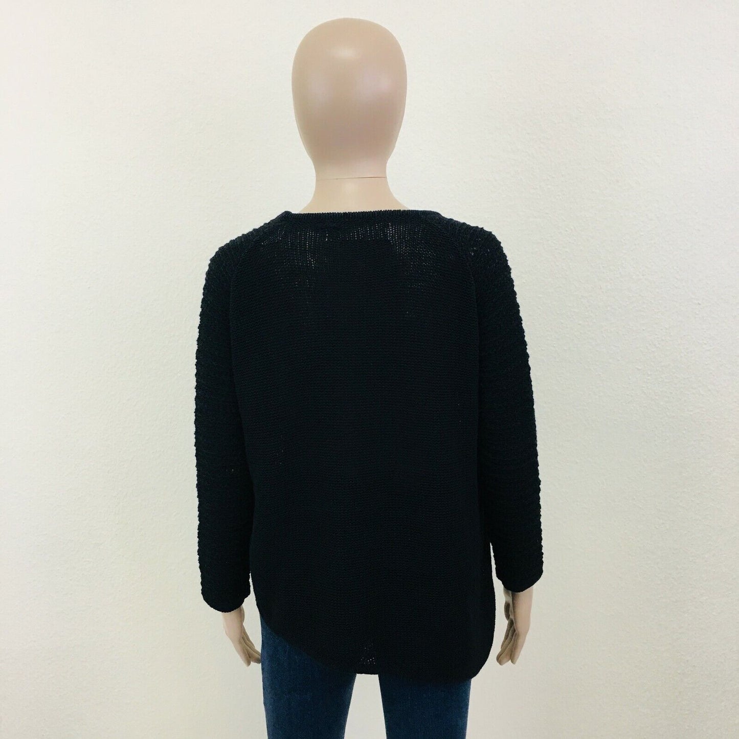 RRP 79$ ZARA Oversized Black Chunky Knit Jumper Sweater Size S