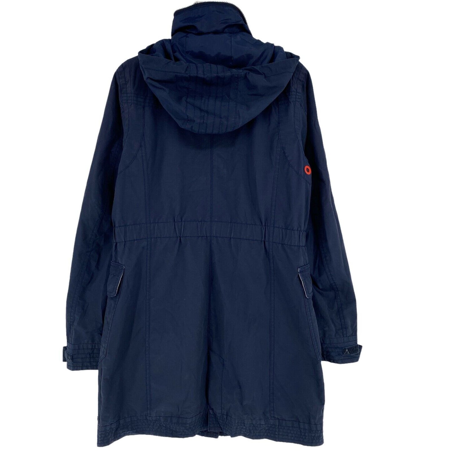 Gaastra Navy Blue Cotton Blend Hooded Parka Jacket Size M