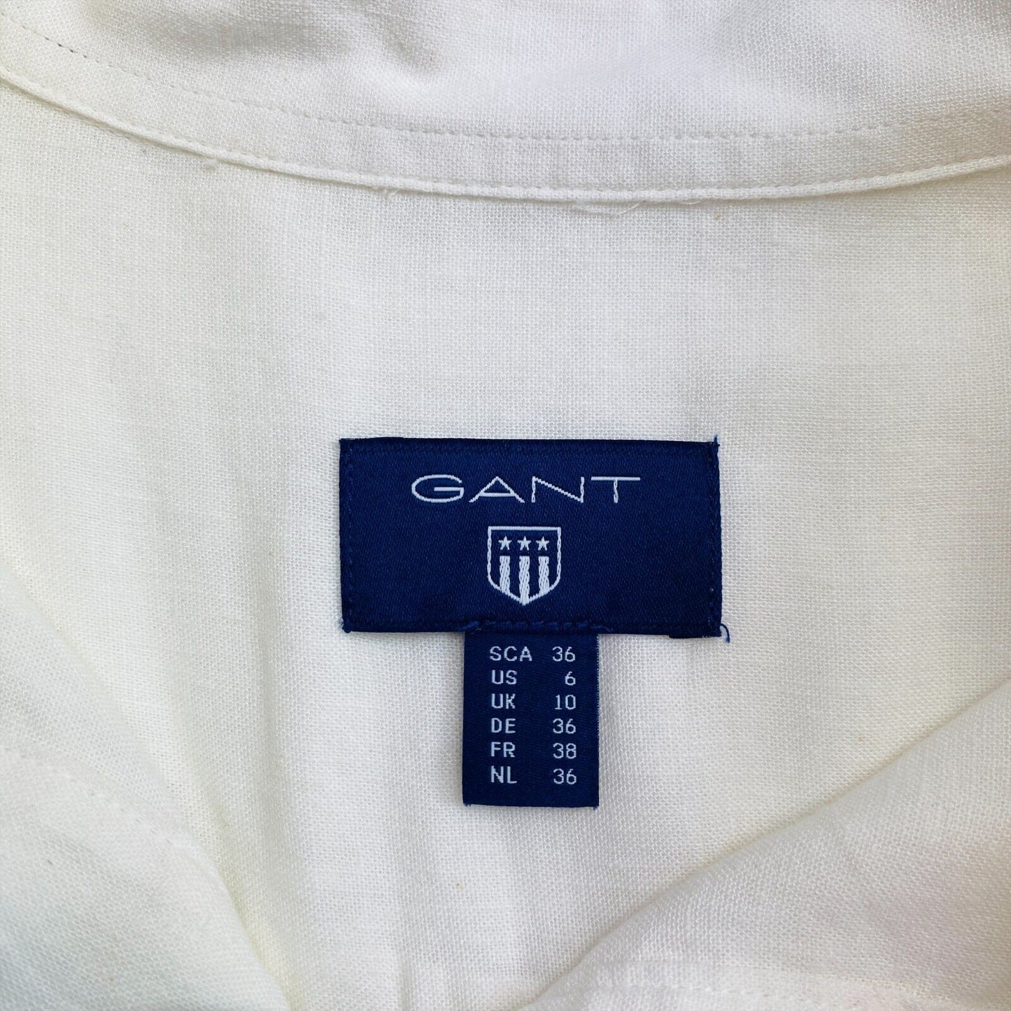 GANT White Linen Popover Shirt Dress Size EU 36 UK 10 US 6