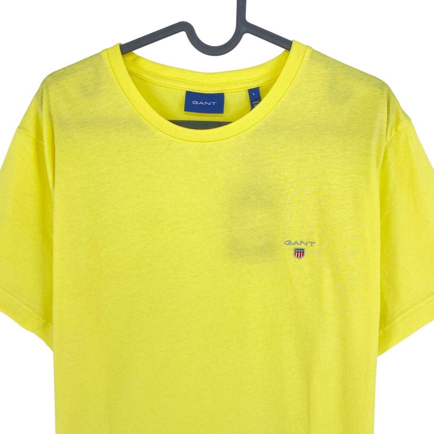 GANT Yellow Original Crew Neck T Shirt Size L