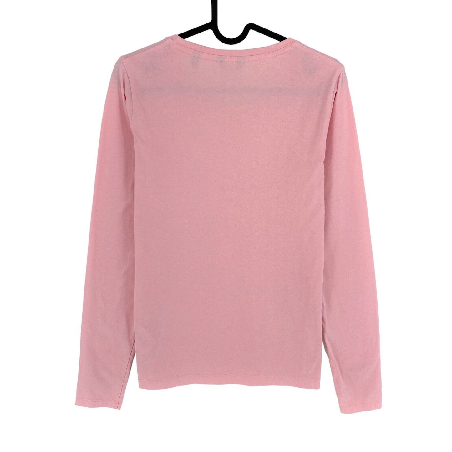 GANT Pink Logo Long Sleeves Crew Neck T-Shirt Size S