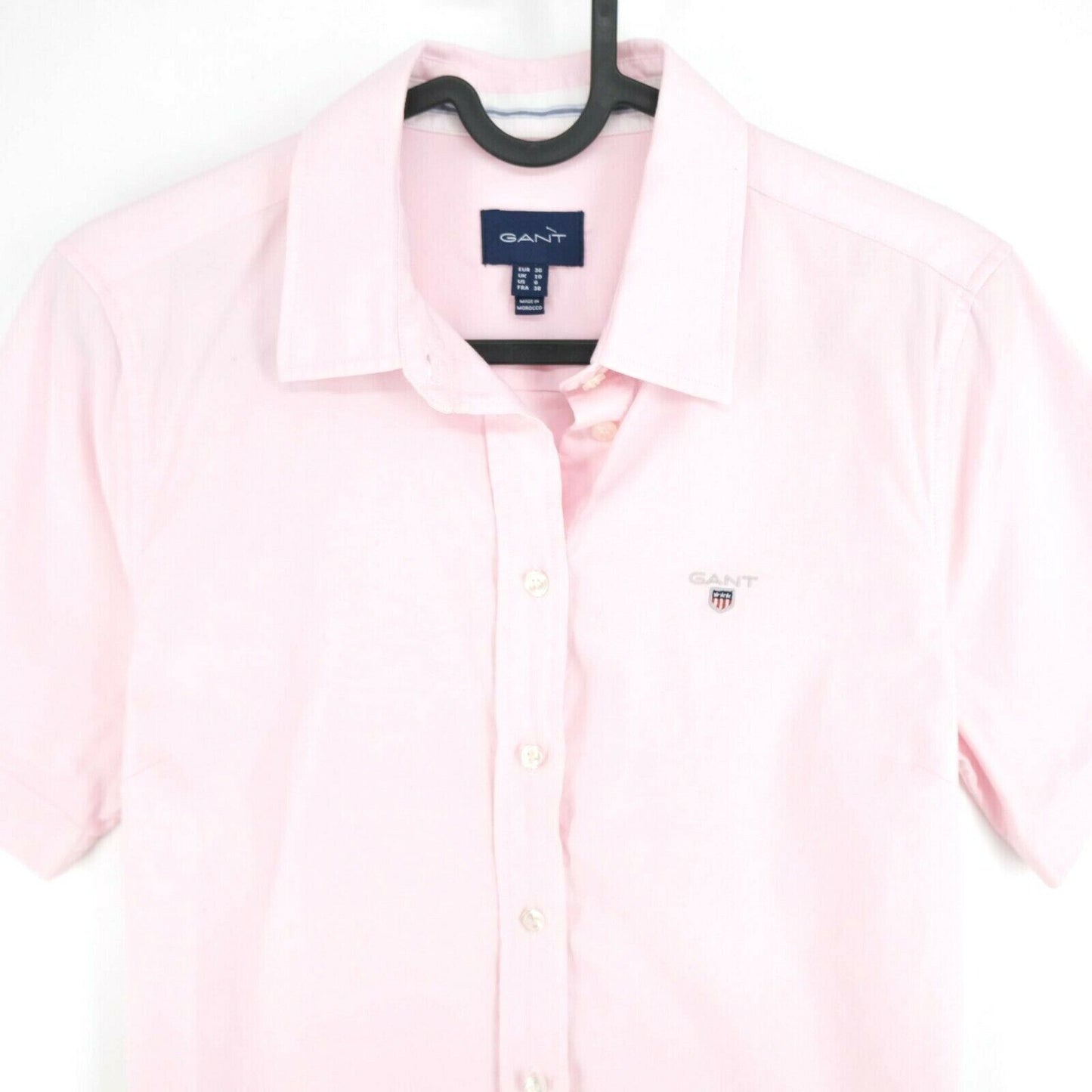 GANT Pink Logo Short Sleeves Shirt Size EU 36 UK 10 US 6