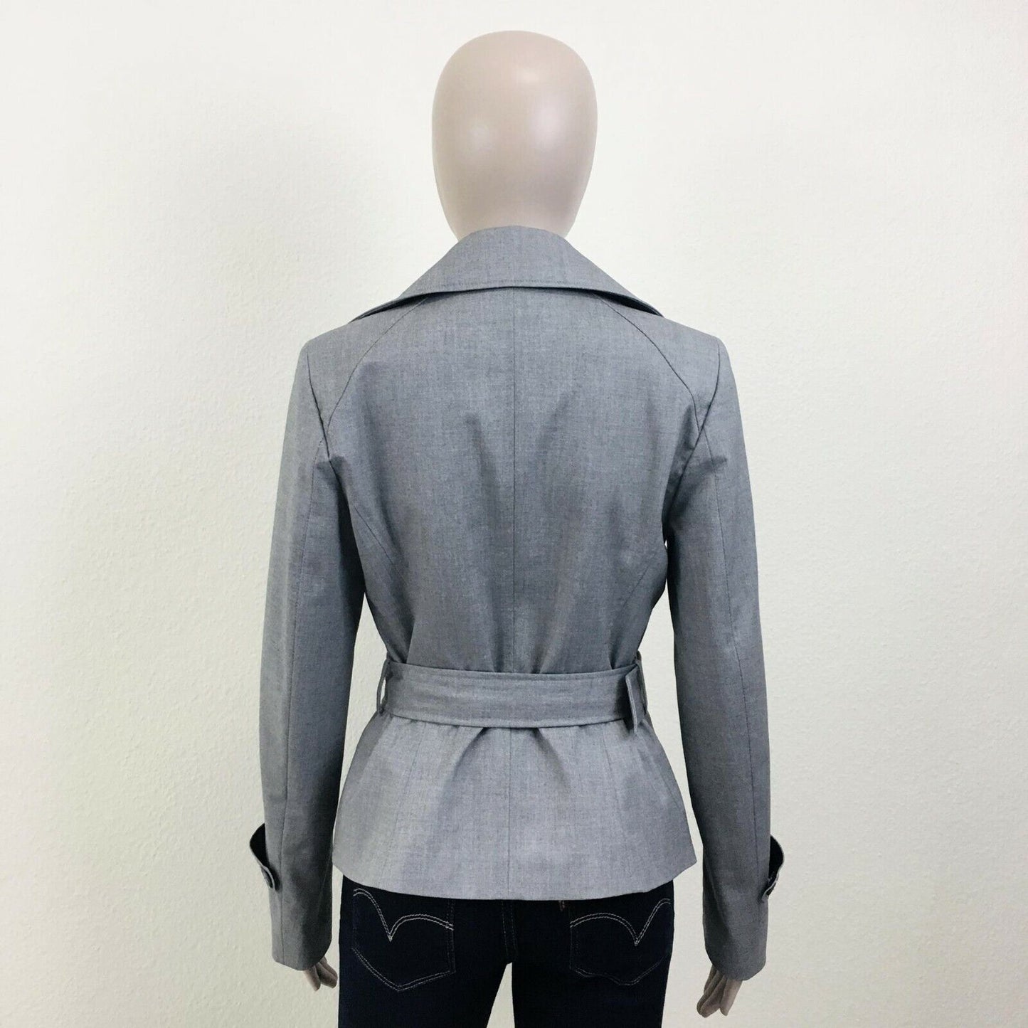 STOCKH LM Grey Belted Formal Blazer Jacket Size EUR 36 US 6 UK 8 Small