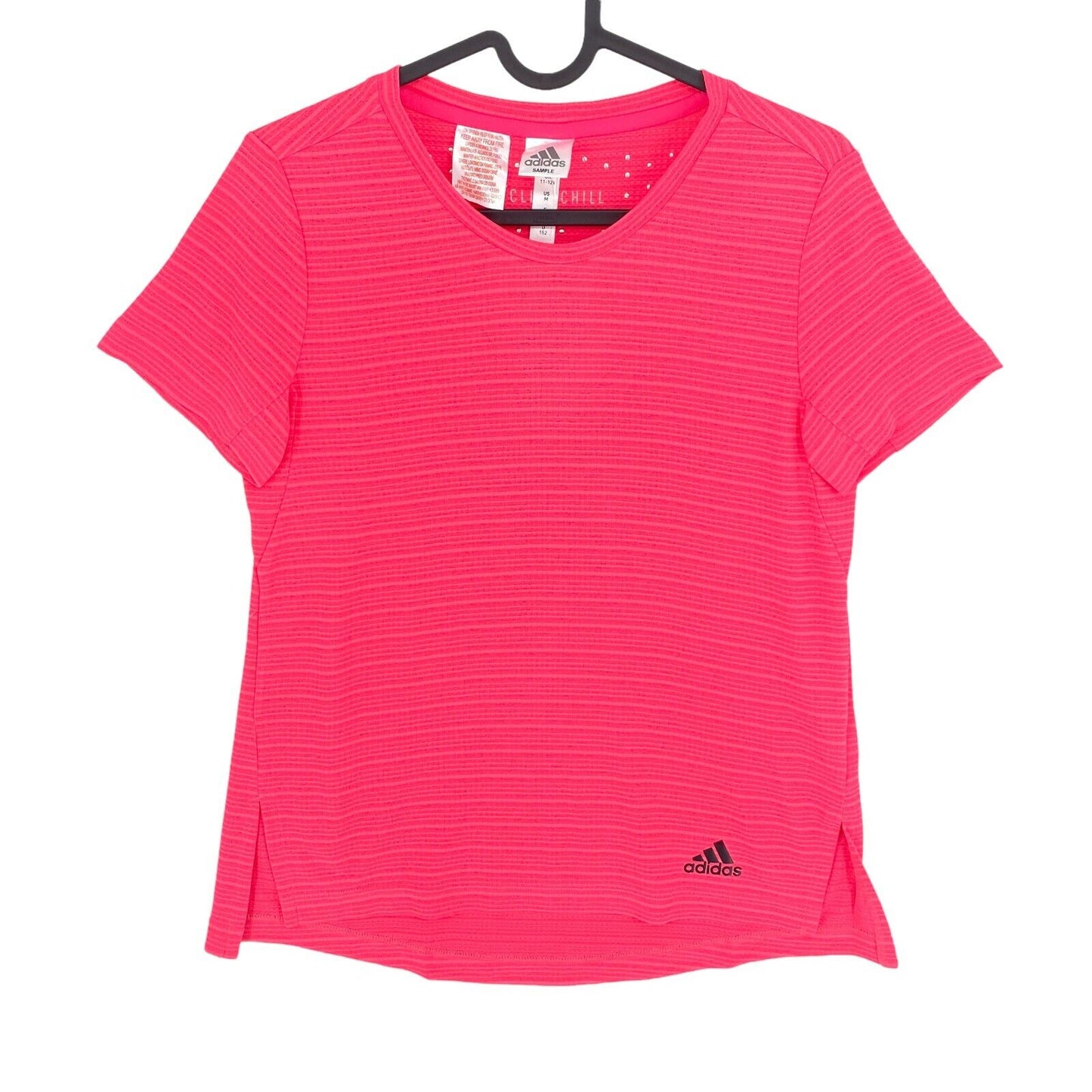 Adidas Climachill Pink Crew Neck T Shirt Size 11 - 12 Years