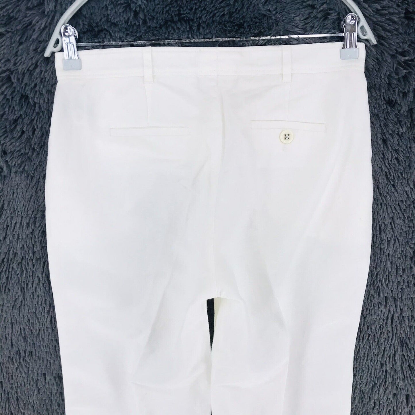 €189 GANT Women Cream White Bootcut Fit Linen Blend Trousers EUR 36 US 6 UK 10