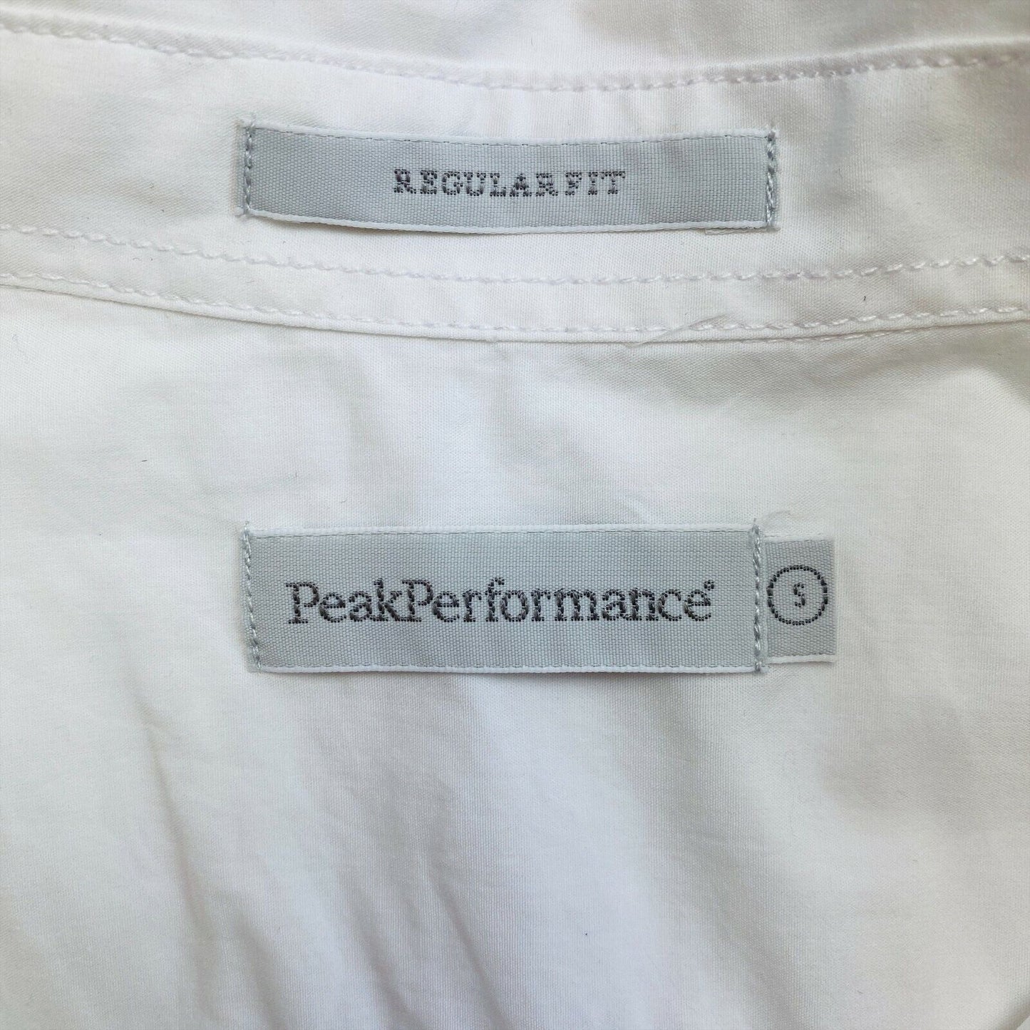 UVP 123 € PEAK PERFORMANCE Weißes Langarmshirt Regular Größe S