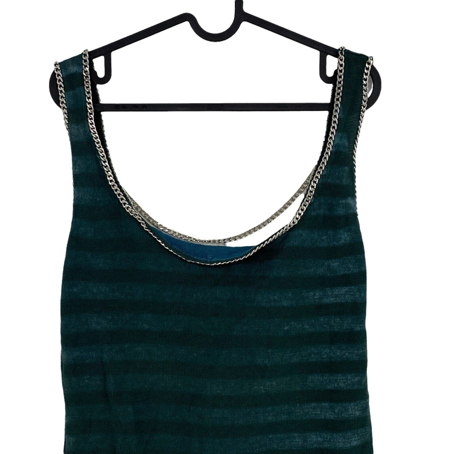 RELIGION Dark Green 100% Cotton Sleeveless Round Neck Tank Top Blouse Size 2 / M