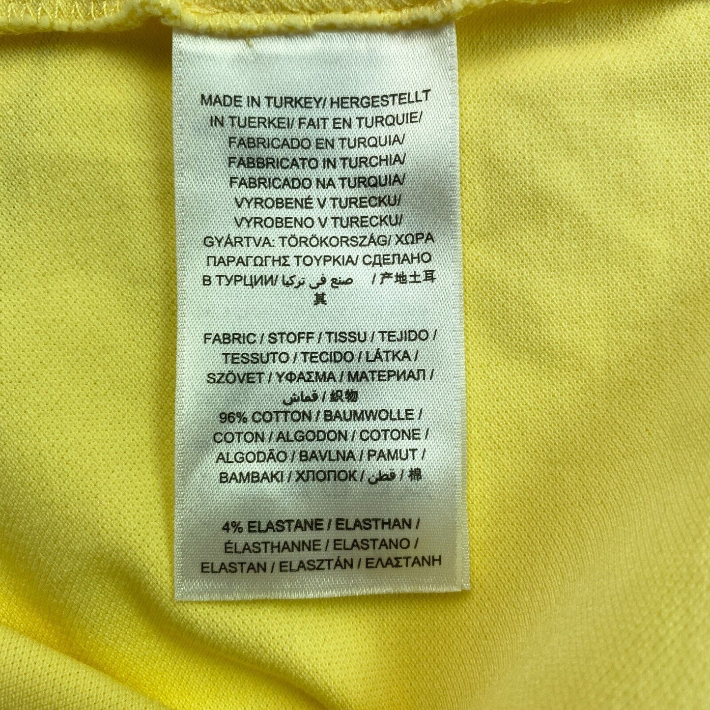 GANT Polo Pique Ruger à col contrasté jaune taille XL