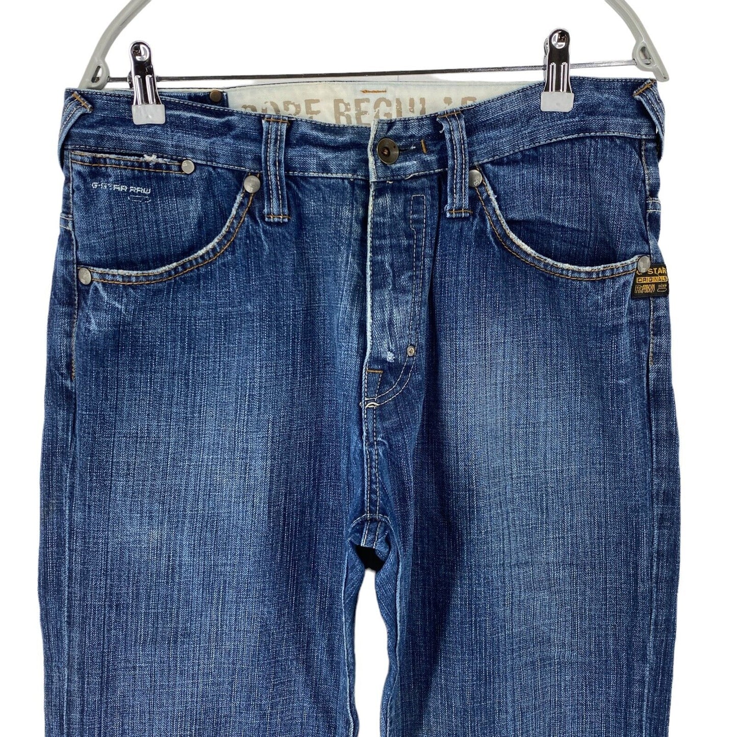 G-STAR CORE Jeans im Used-Look, normale Passform, Blau, W33 L32