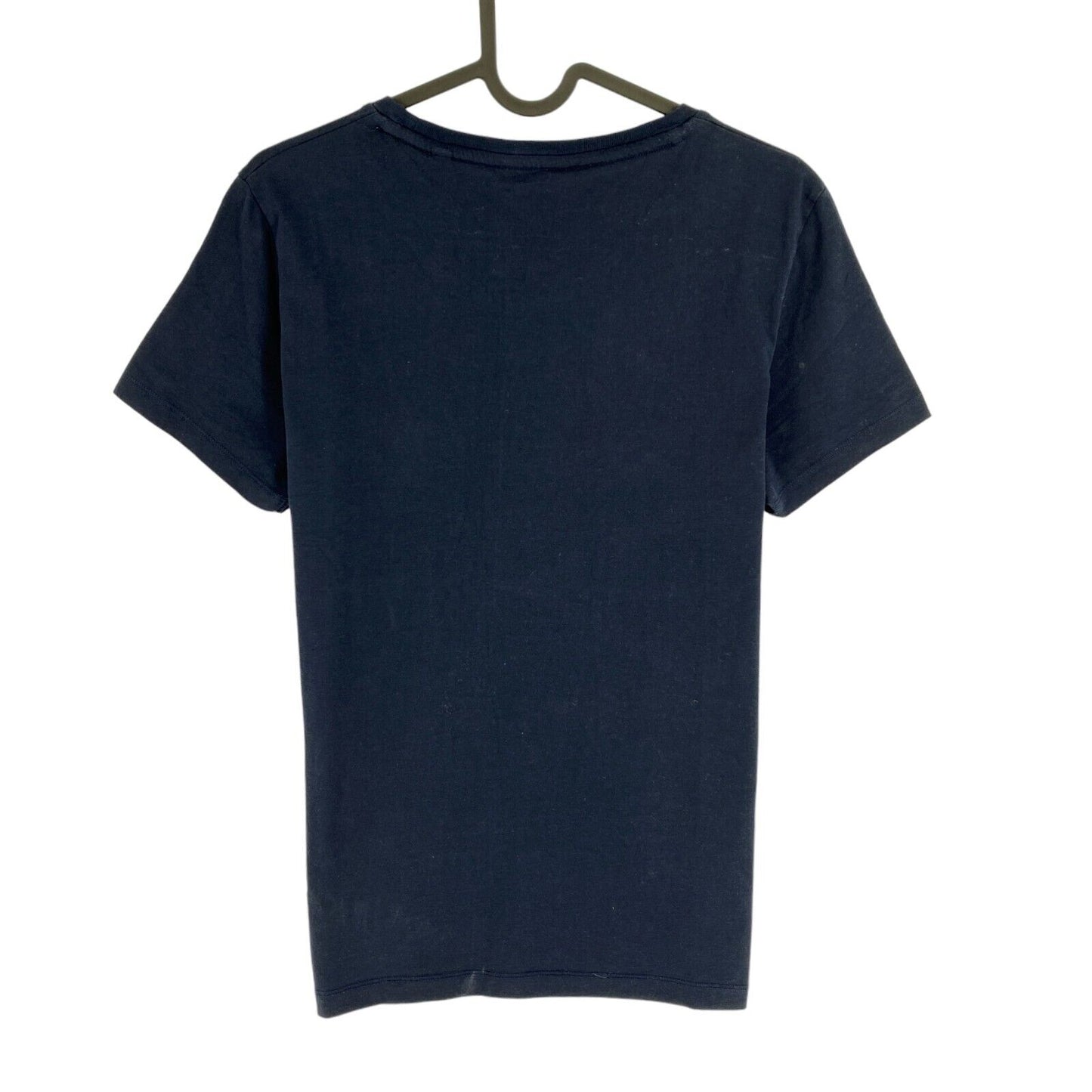 GANT Women Navy Blue Logo Crew Neck Short Sleeves T Shirt Size M