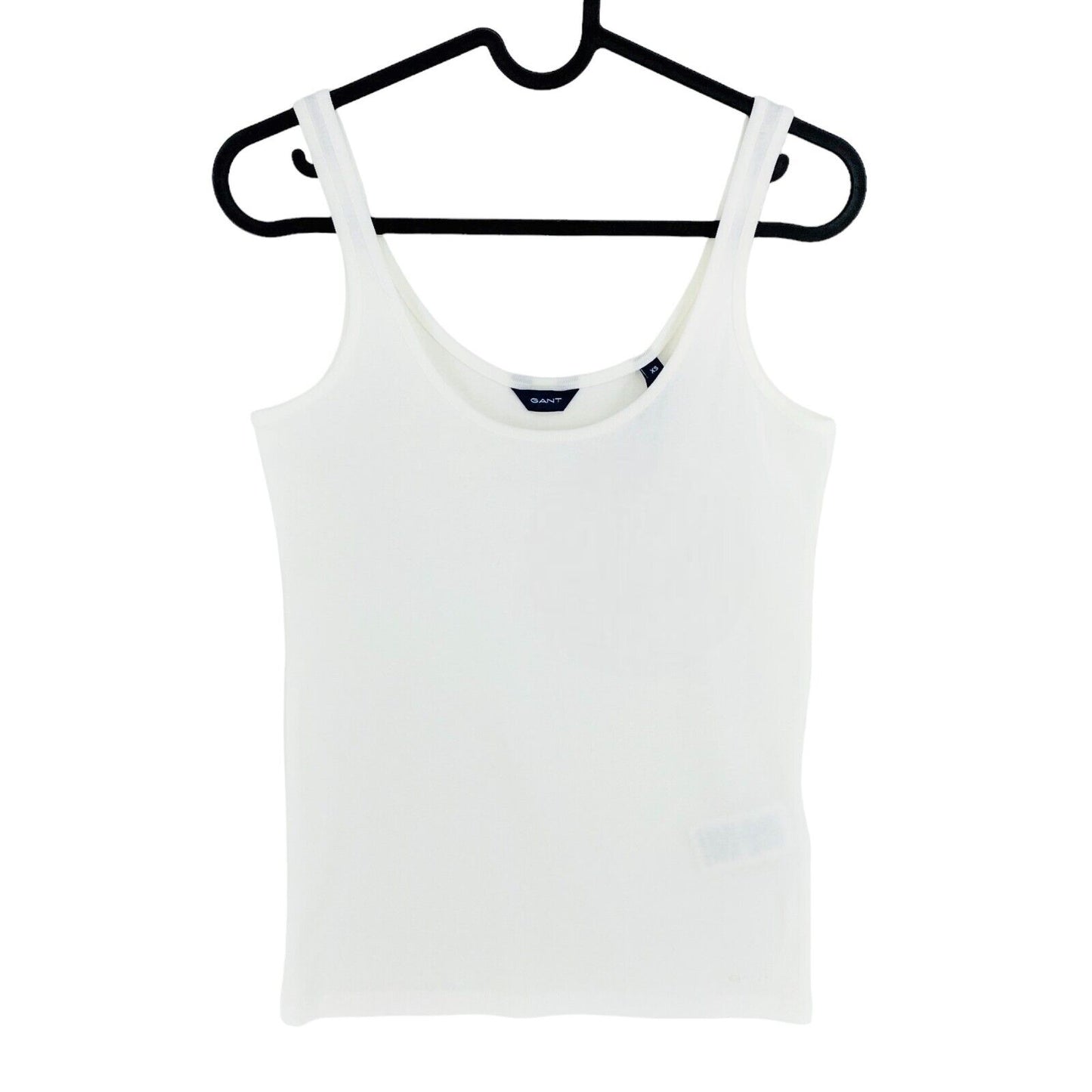 GANT Tanktop, 1x1 Rippe, Weiß, Größe XS