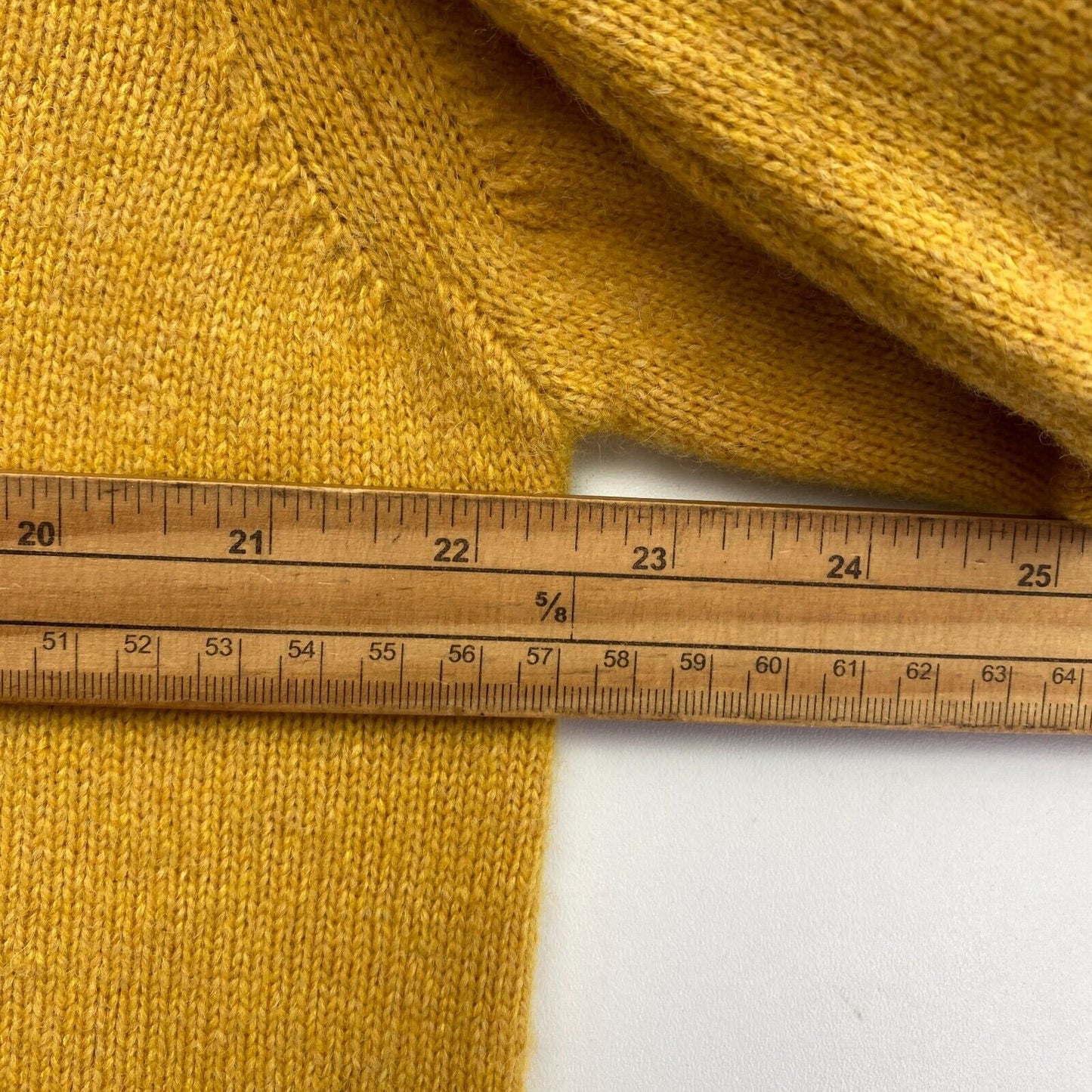 GANT Men Yellow Wool Crew Neck Sweater Pullover Size XL