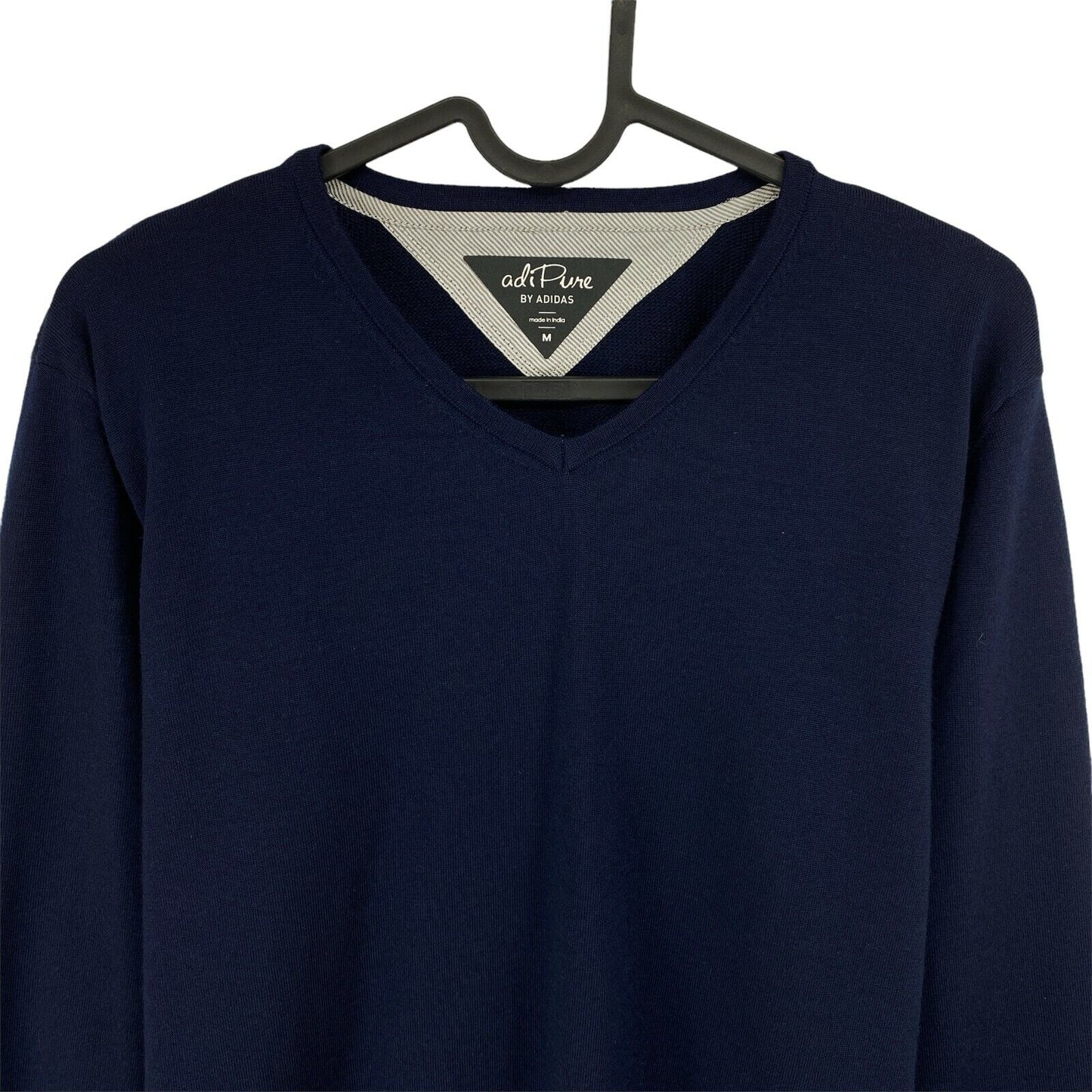 Adidas Adipure Golf Navy Blue V Neck Sweater Jumper Size M