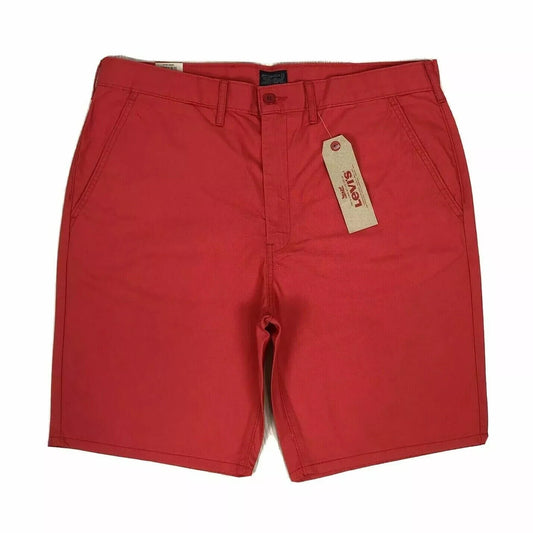 Levi‘s Mens Red Straight Fit Below Waist Above Knee Chino Shorts W38