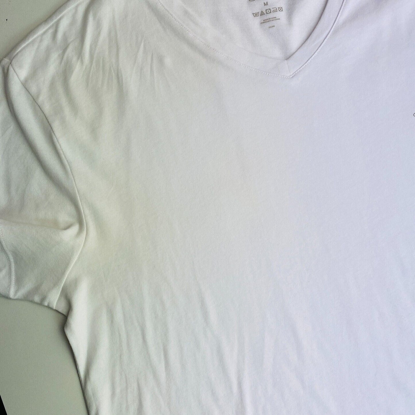 GANT T-shirt blanc à manches courtes et col rond Taille M