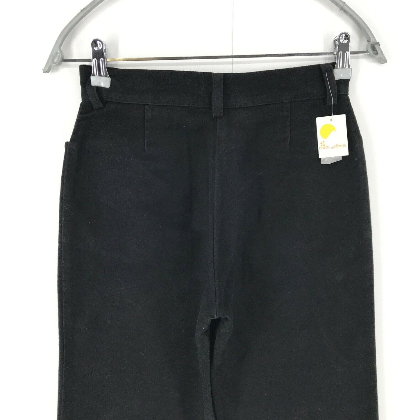 BLANC BLEU Damen Hose, schwarz, normale Passform, gerade Passform, Größe 36 W25