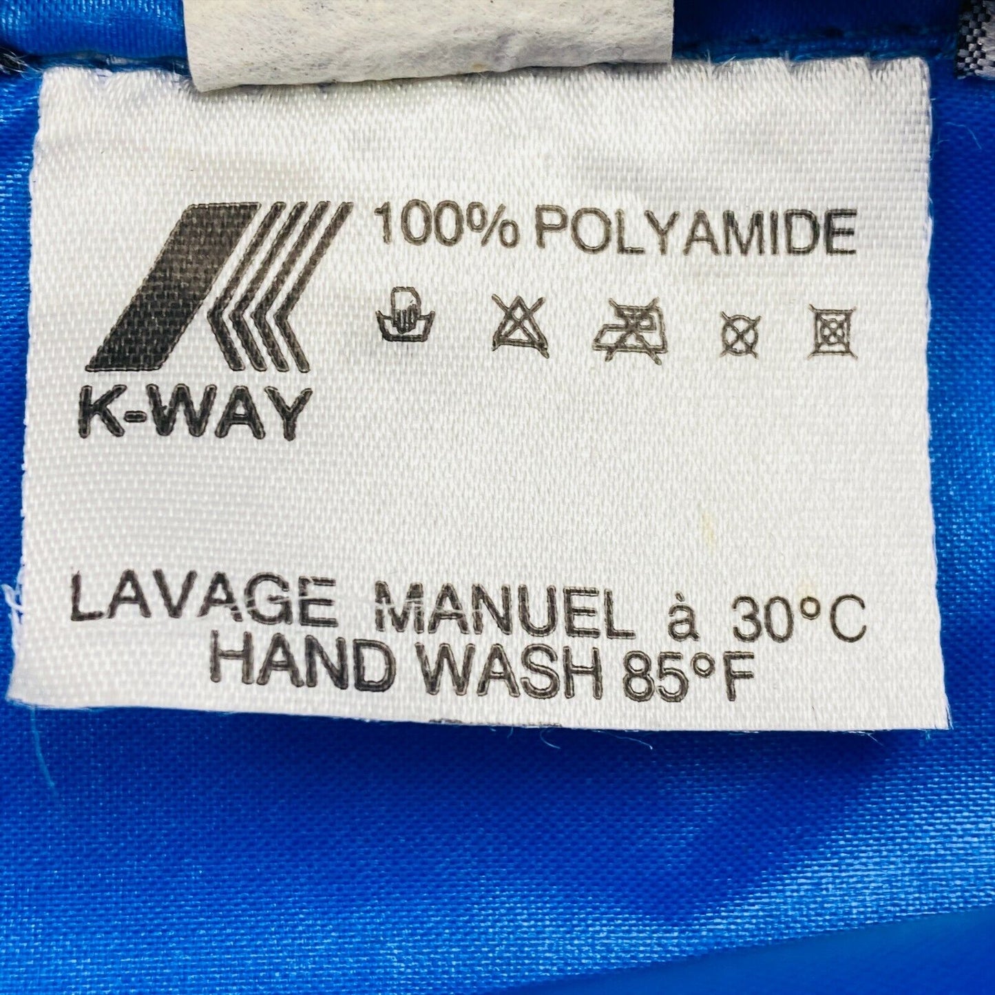 K.WAY Blue Hooded Jacket Size XS