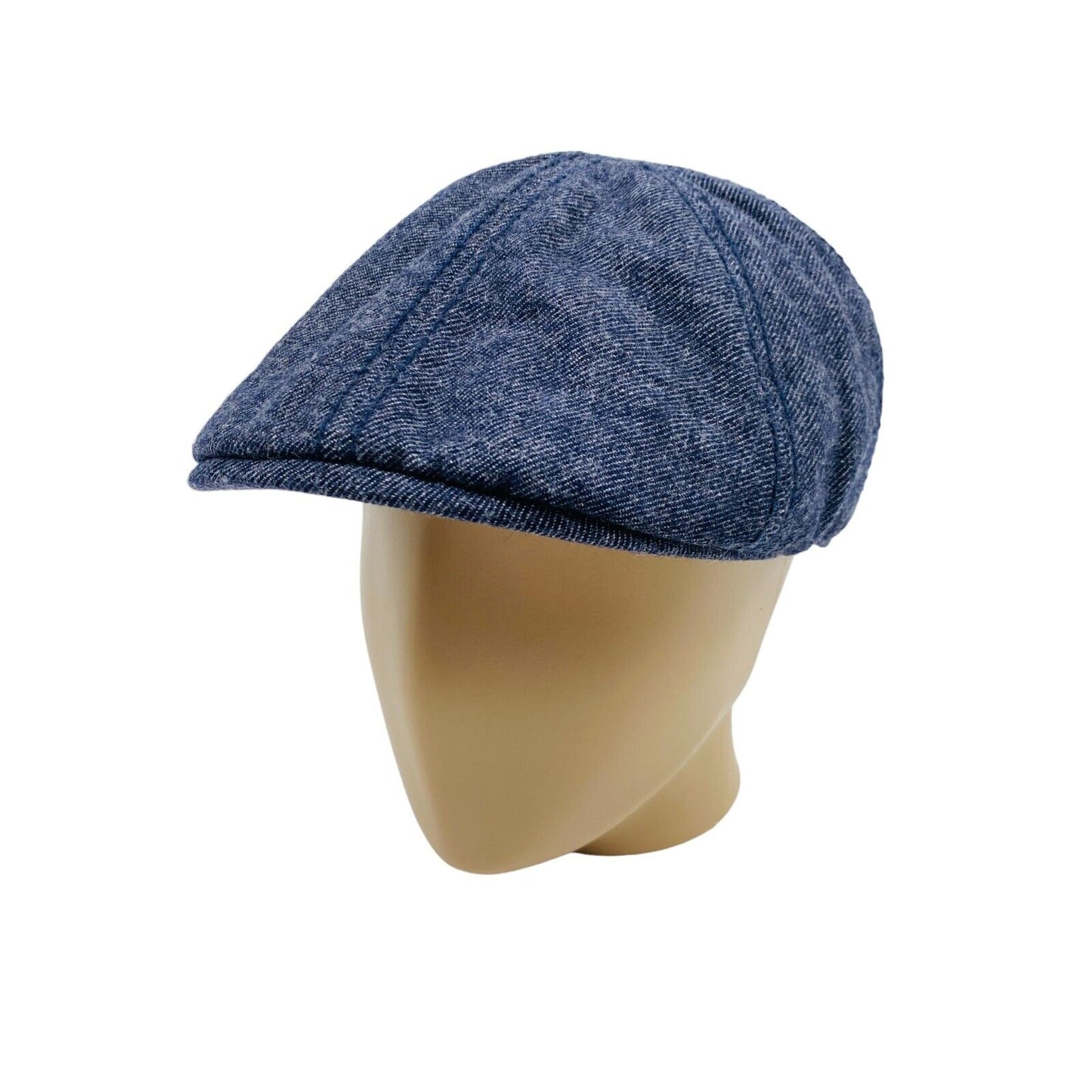 Camel Active Mens Greyish Blue Logo Wool Blend Flat Cap Hat Size L