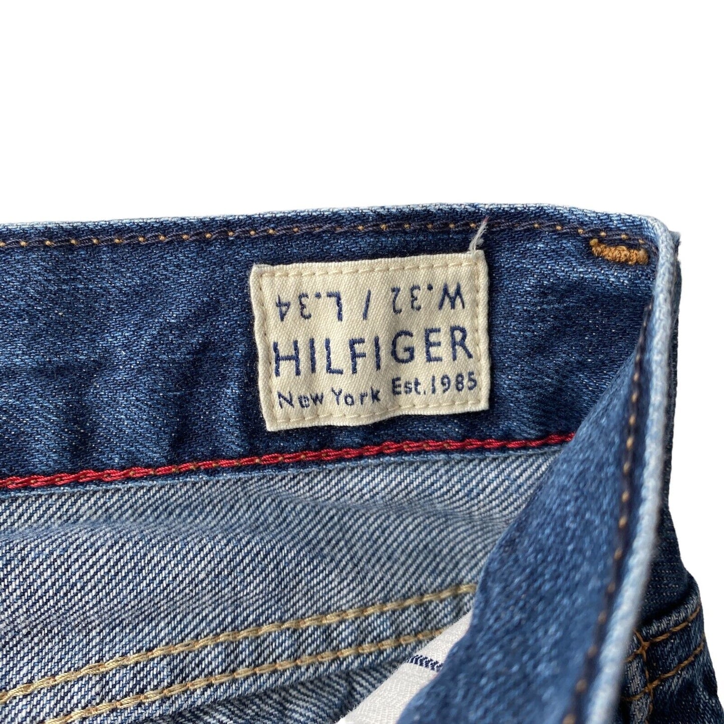 Tommy Hilfiger HUDSON Blue Regular Straight Fit Jeans W32 L34