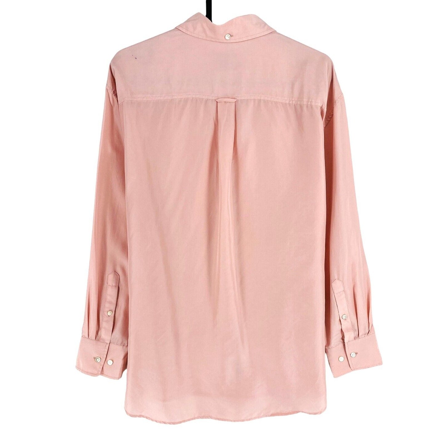 GANT Women Light Pink 100% Silk Long Sleeves Shirt Size EU 38 UK 10 US 8