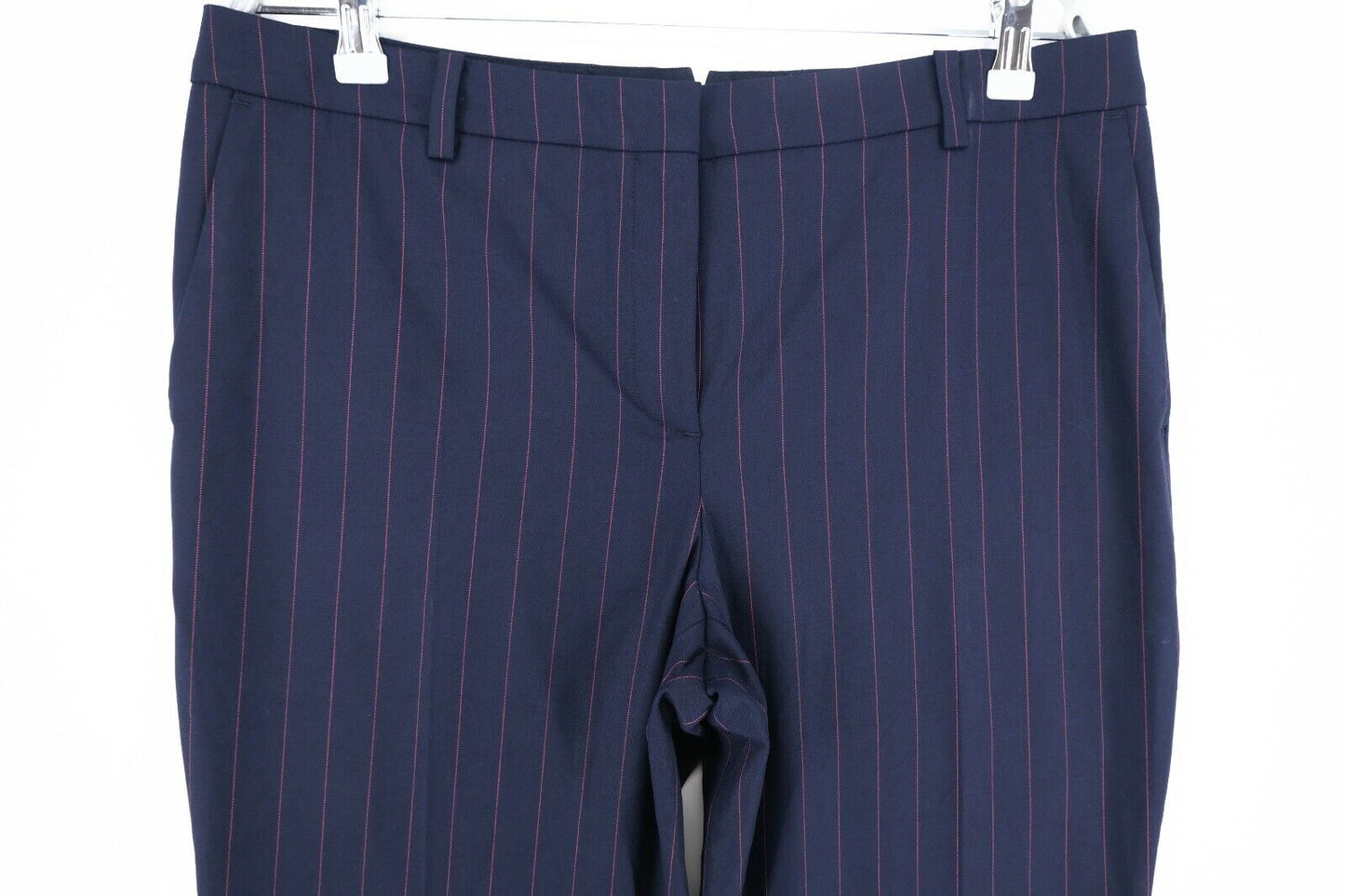 GANT Navy Blue Stripe Pants Trousers Size EUR 42 UK 16 US 12