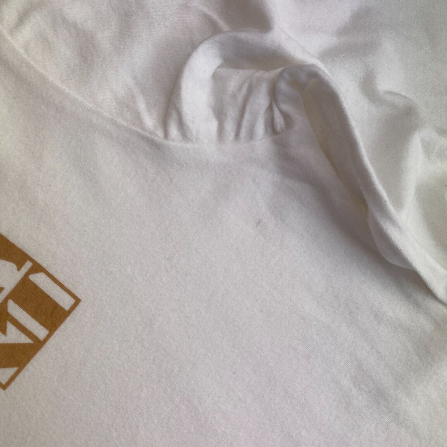 GANT T-shirt blanc à manches longues avec logo à col rond Taille XS