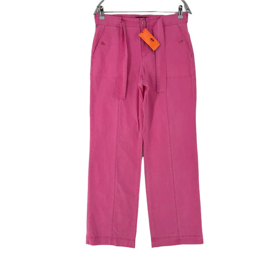 NEW MAN Women Pink Loose Straight Fit Trousers Size EUR 40 W30 Made In France