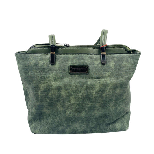 Pierre Cardin Green Eco Leather Shoulder Bag Handbag