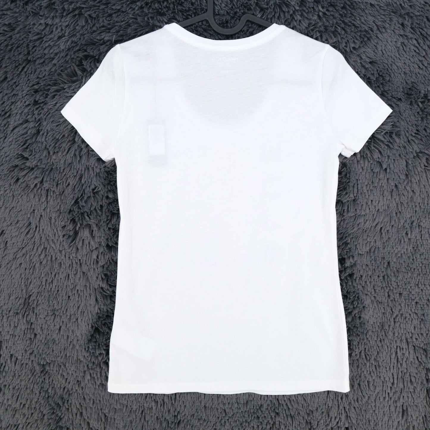 NAUTICA White Graphic Crew Neck T Shirt Top Size 2XS XXS