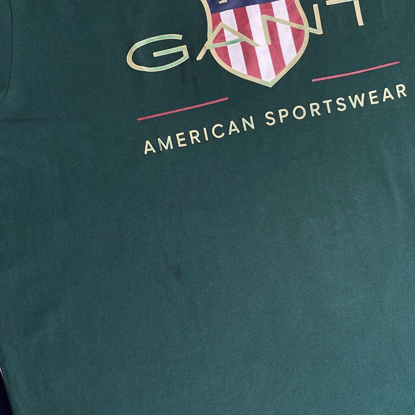 GANT Dark Green Archive Shield Crew Neck T-Shirt Size L