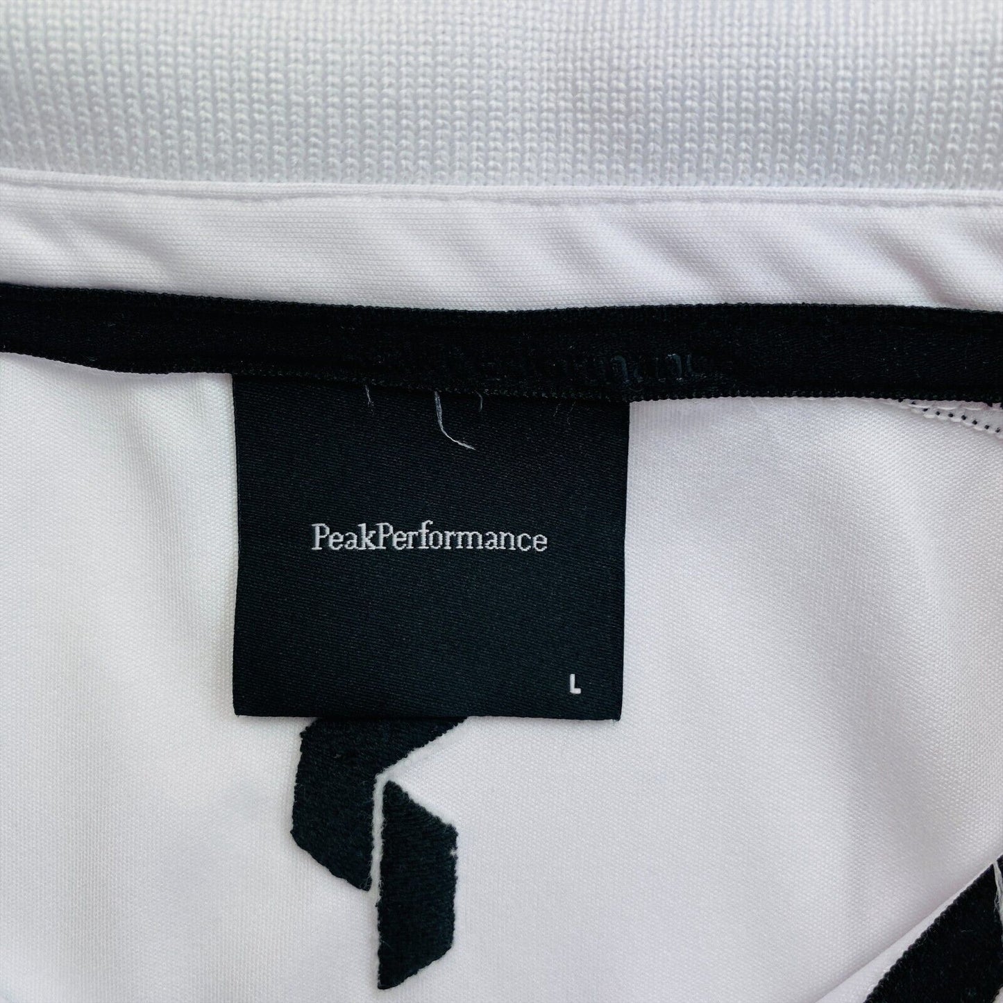 Peak Performance White Player Polo Shirt Size L