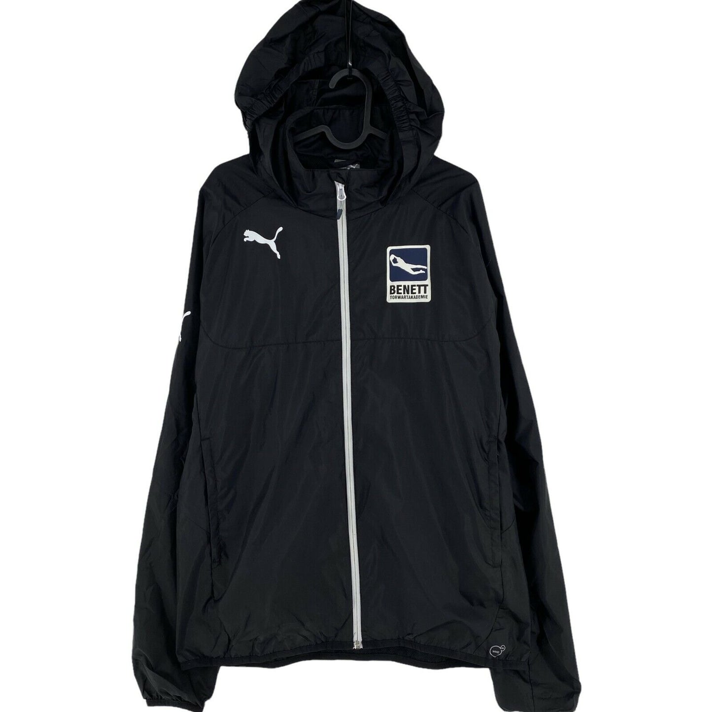 PUMA Black Hooded Jacket Size L