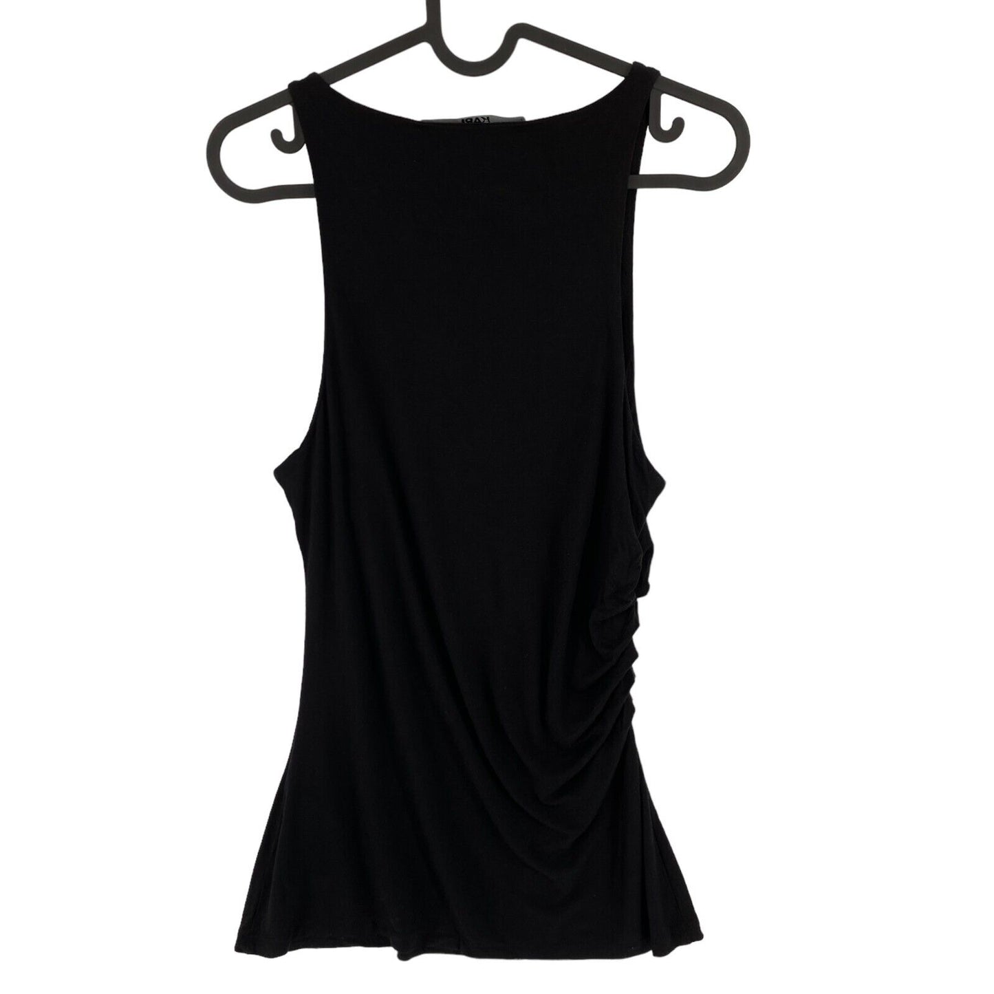 Karl Lagerfeld Black Draped Tank Top Size S