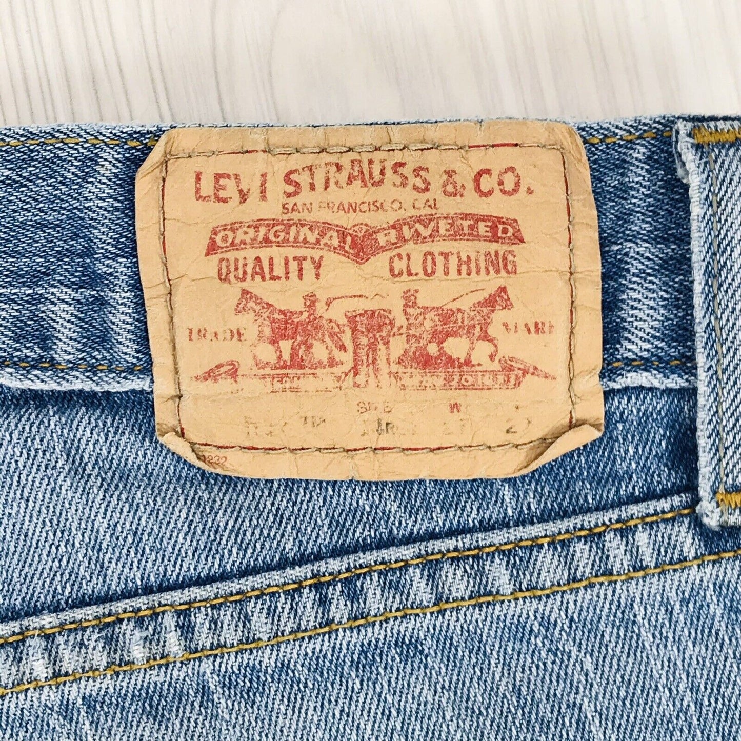 vintage Levi’s 514 Bleu Slim Straight Fit Jeans 14 Reg / W27 L28