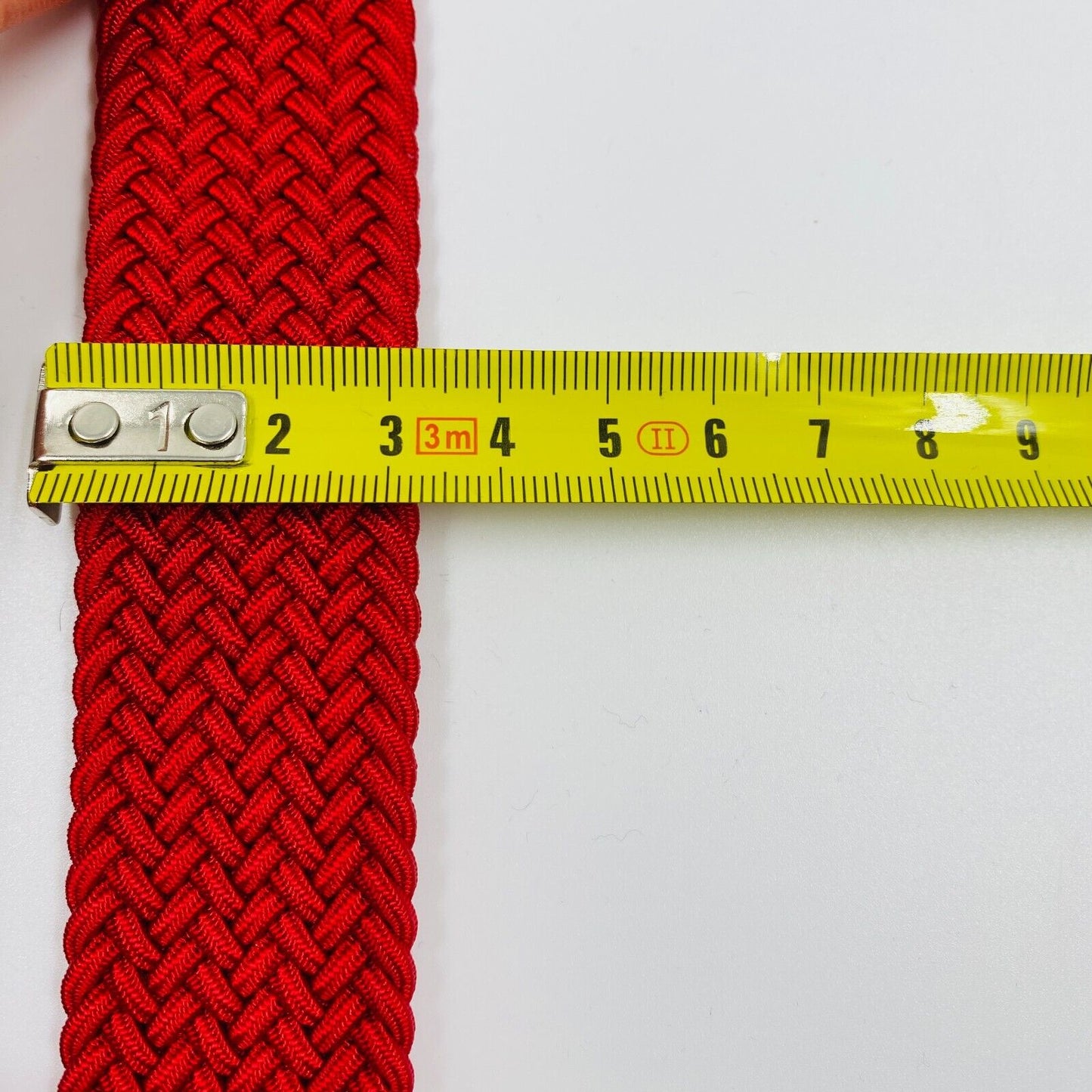 GANT Ladies Red Elastic Stretchy Braid Belt Size 85 cm 34 in.