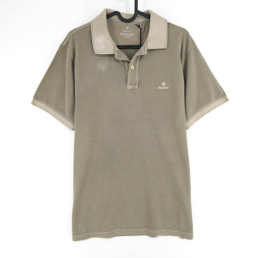 GANT T-shirt à col polo délavé au soleil vert taille M