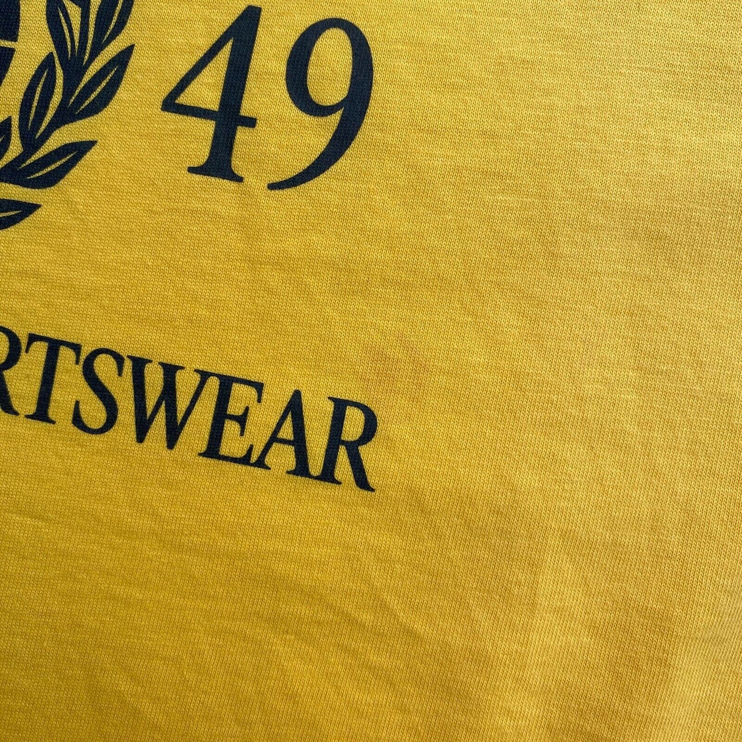 GANT Men Yellow Retro Crest Crew Neck Short Sleeves T Shirt Size S