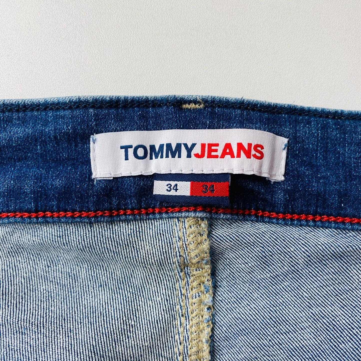 Tommy Hilfiger AUSTIN Mens Blue Stretch Slim Tapered Fit Jeans W34 L34