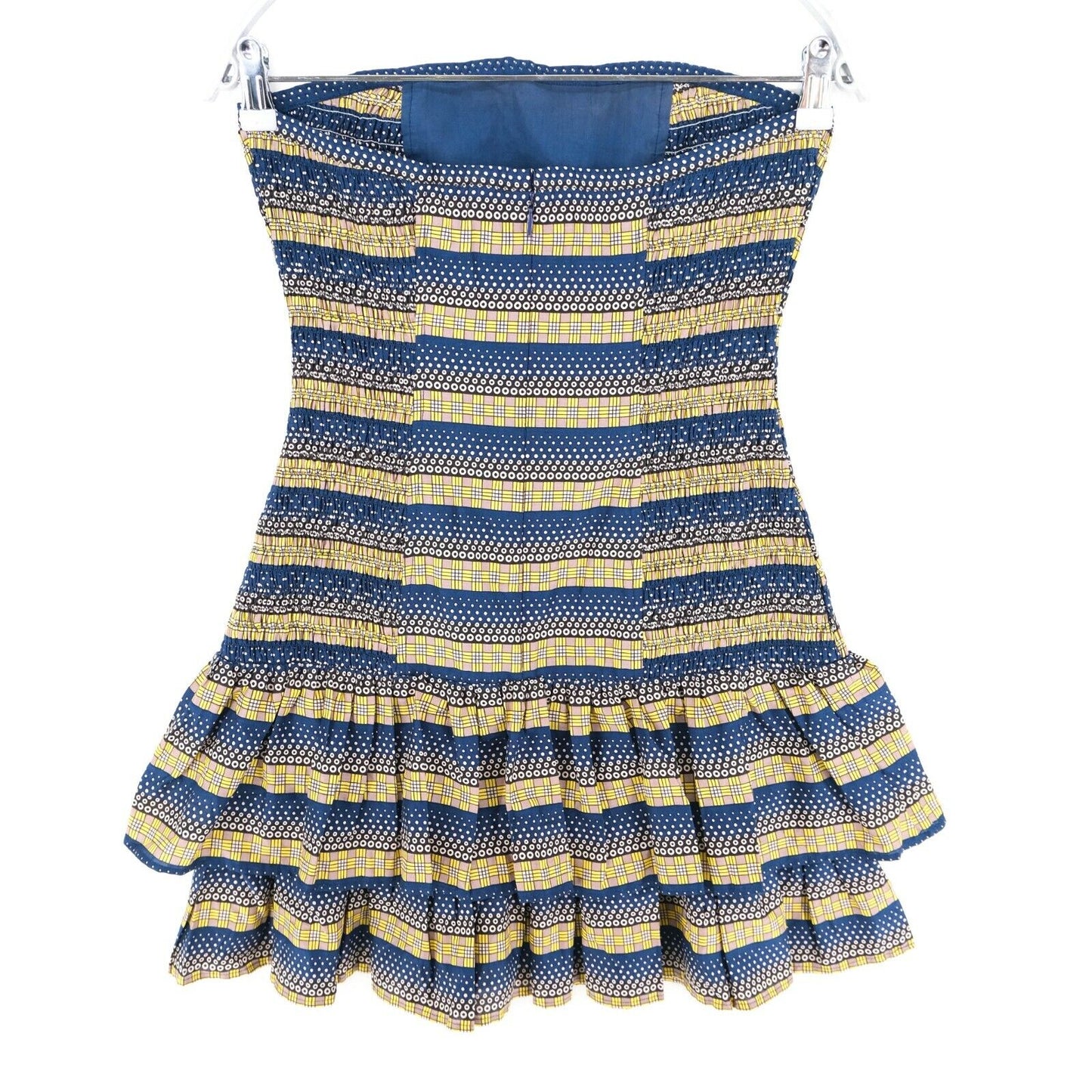 FRENCH CONNECTION Blue Sleeveless Pleated Dress Size 10 - S