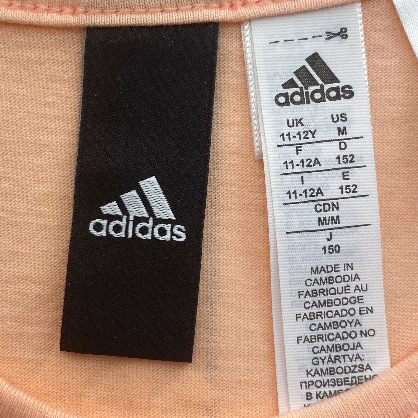 Adidas Pink Logo Crew Neck Tank Top Size 11 - 12 Years