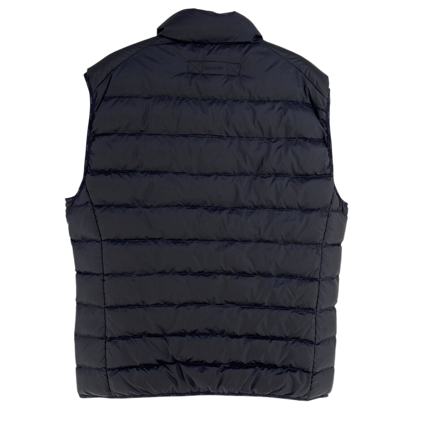 GANT Men Navy Blue Light Down Gillet Vest Waistcoat Jacket Size L