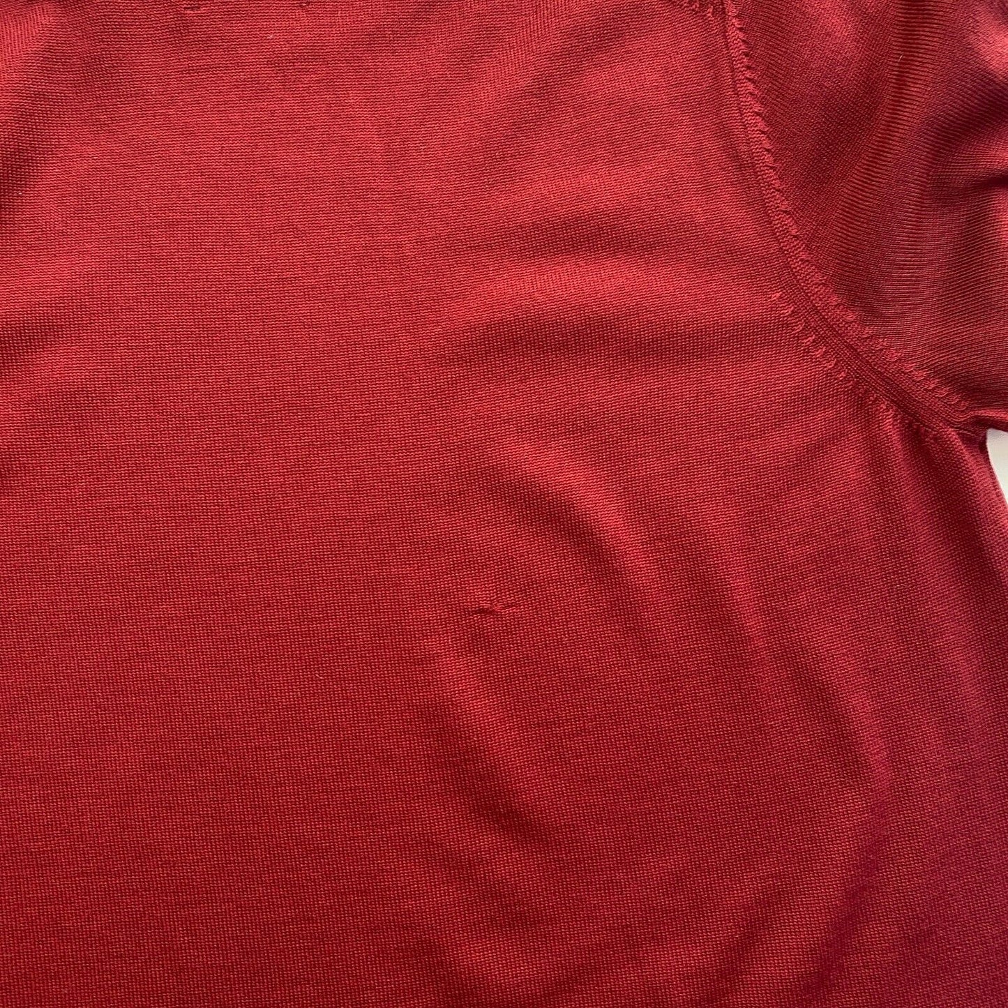 GANT Rouge foncé 100% Laine Pull à col roulé Taille S