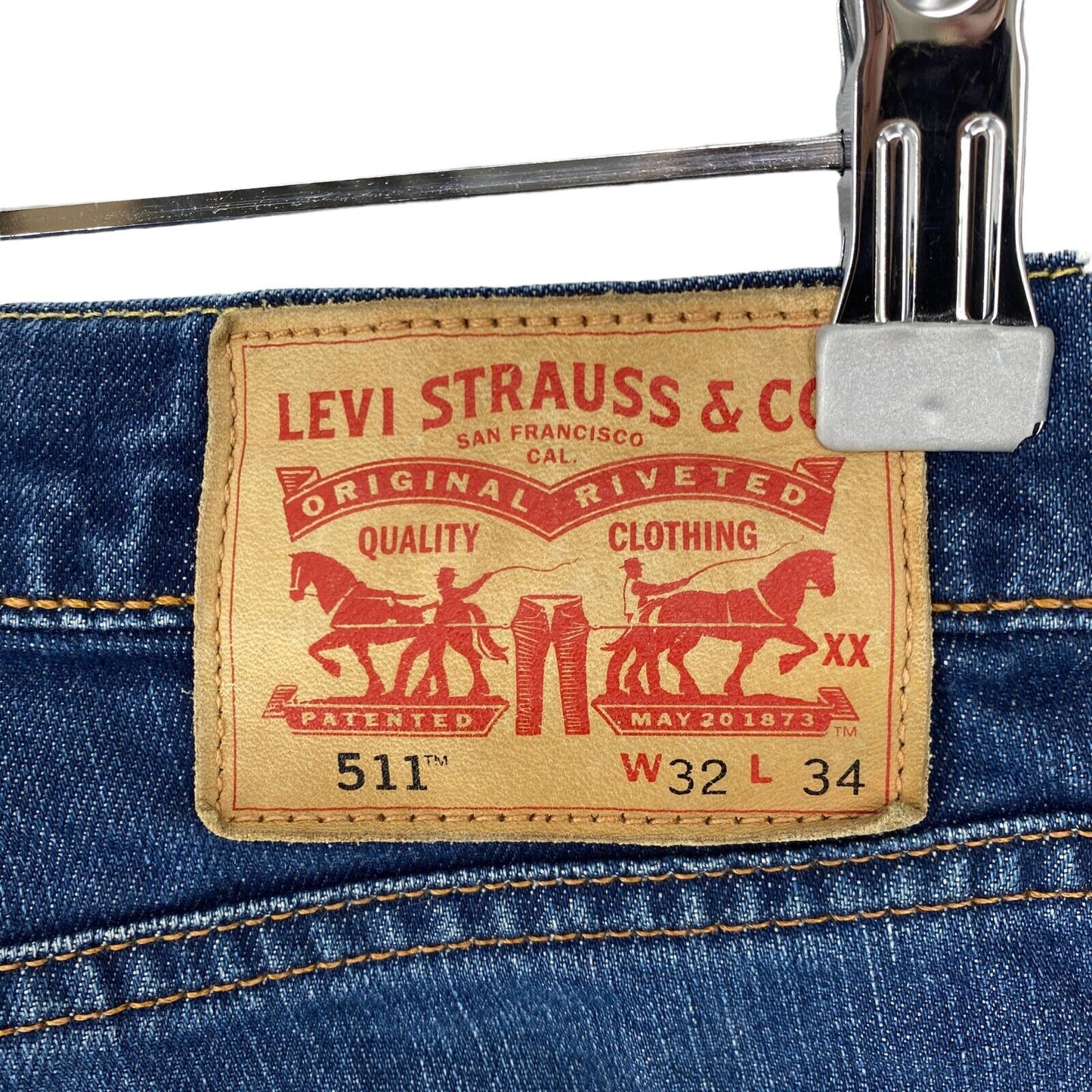 Levi's 511 Blue Stretch Slim Fit Jeans W32 L34