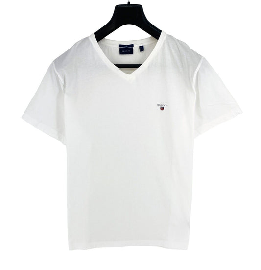 GANT Men White Original Slim Fit V Neck Short Sleeve T-Shirt Size 3XL XXXL