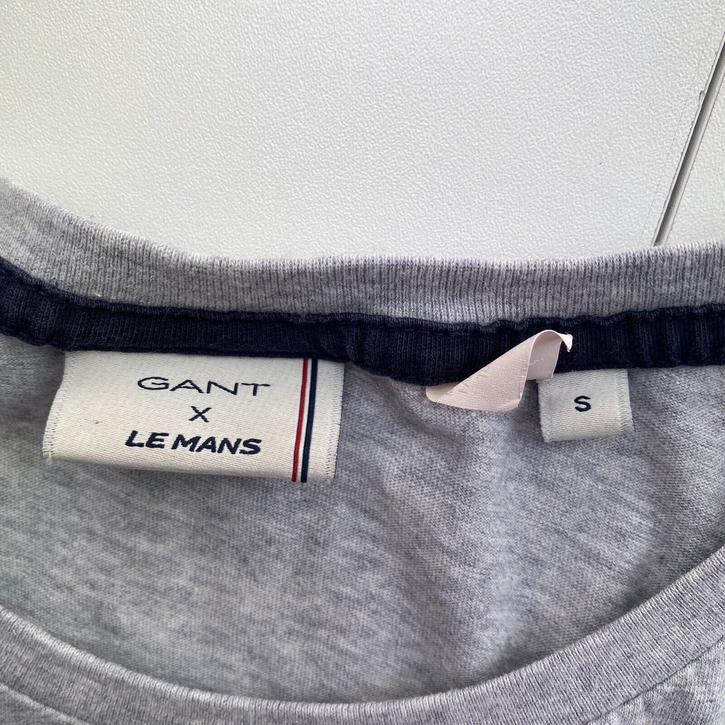 GANT x LE MANS Grey Crew Neck T Shirt Size S