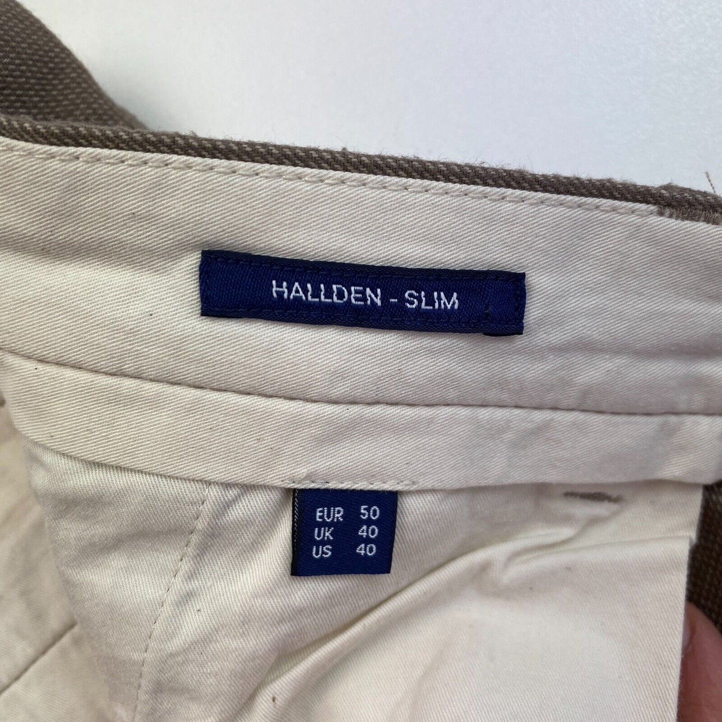 GANT Braune Hallden Slim Fit Chinohose Hose Größe EU 50 UK/US 40