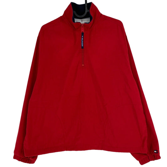 TOMMY HILFIGER GOLF Red Anorak Pullover Jacket Size M